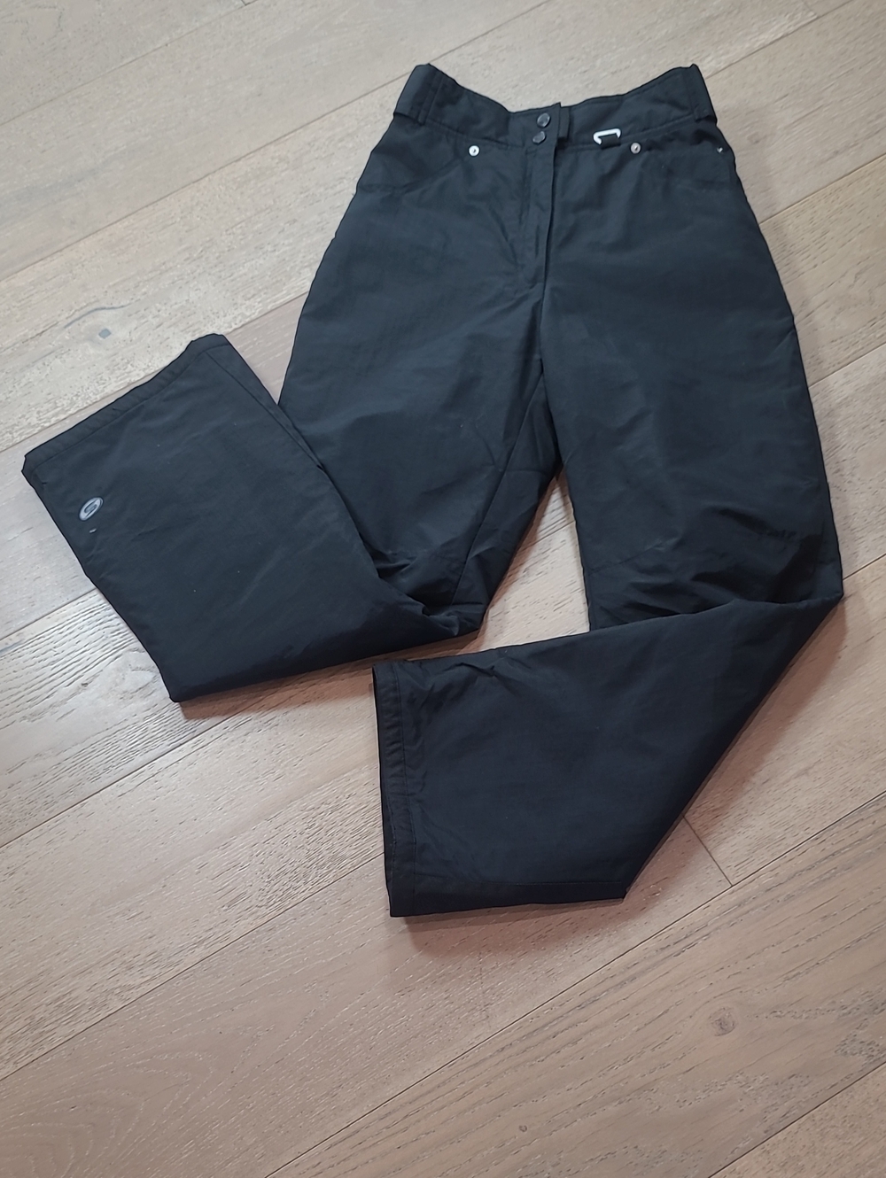 Slalom Ski Snow Pants Women's sz S Black Softshell Ski/Snowboard Pants